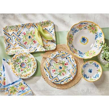 Yellow Dinner Plate Set of Four I1403