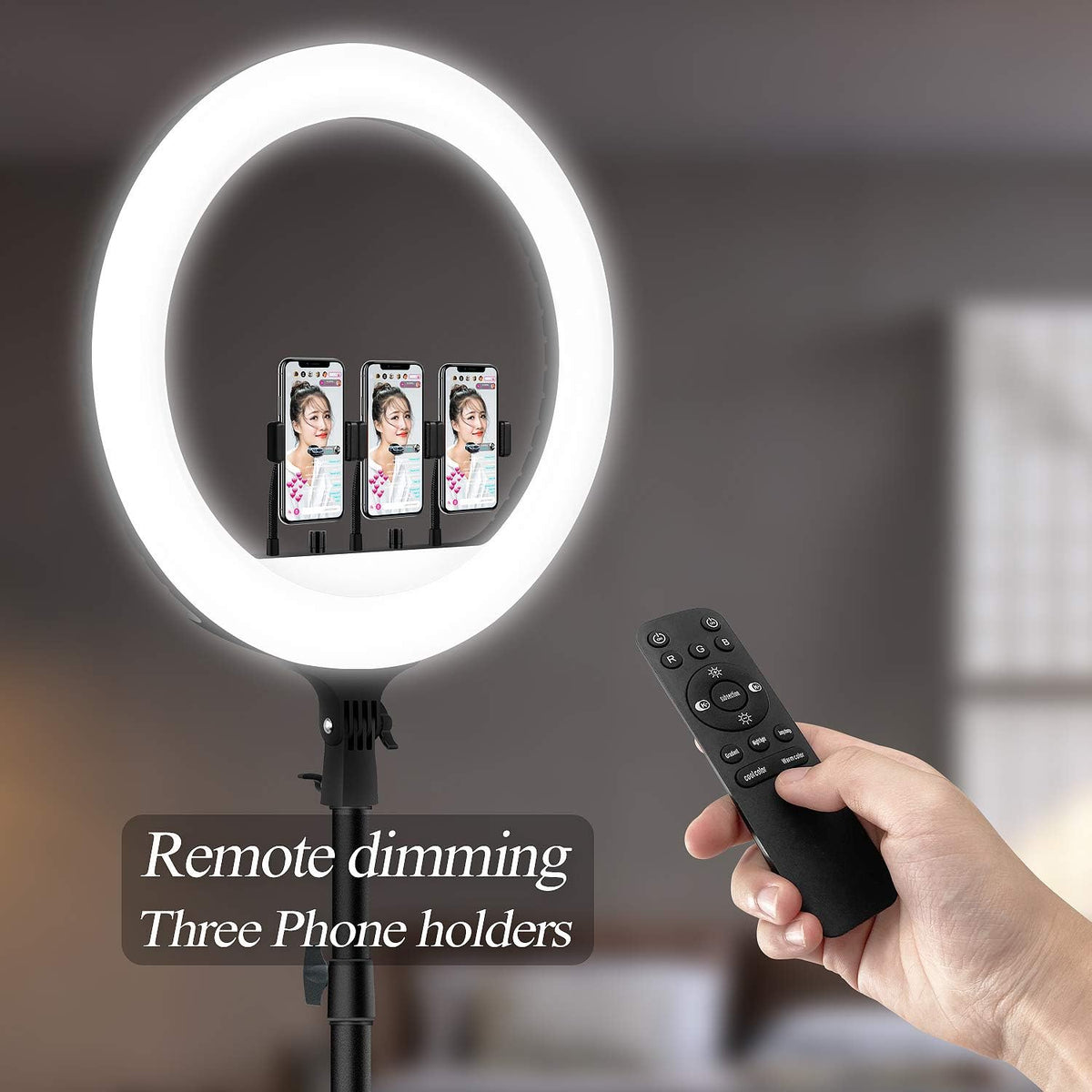 18 LED RGB Ring Light with Tripod J531132