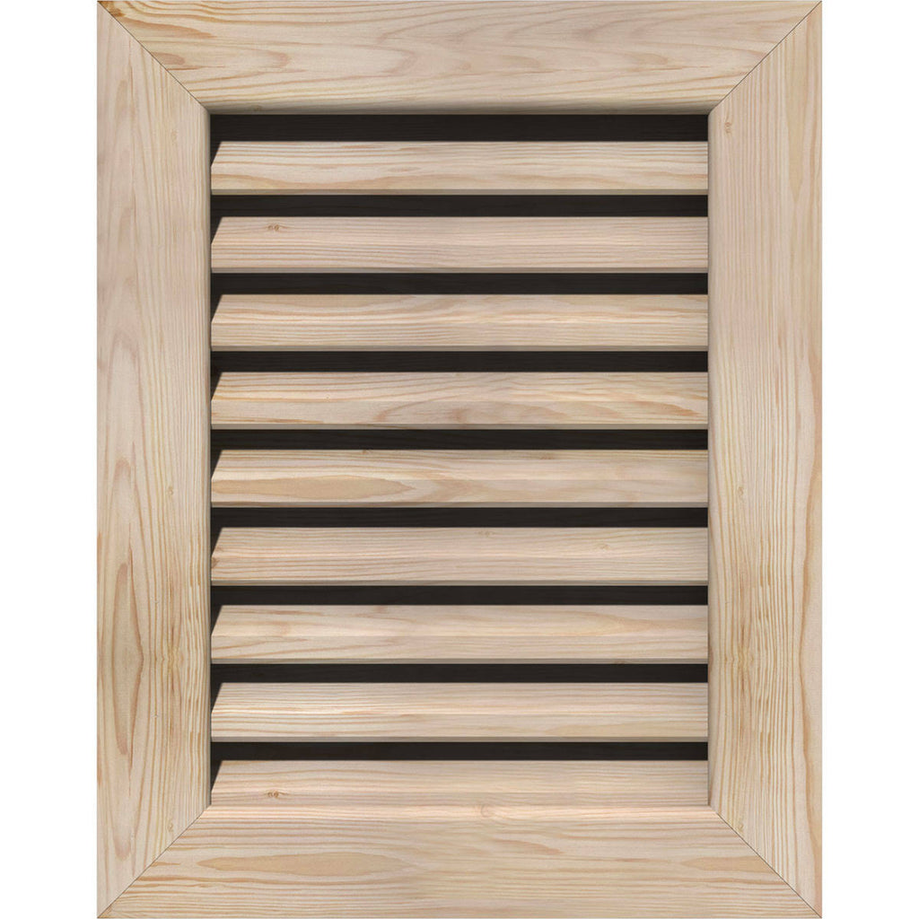 Unfinished Smooth Pine Gable Vent Q1731