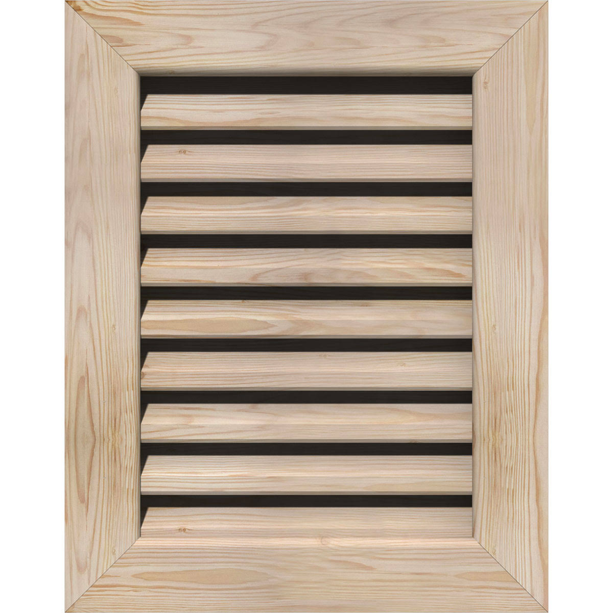 Unfinished Smooth Pine Gable Vent Q1731