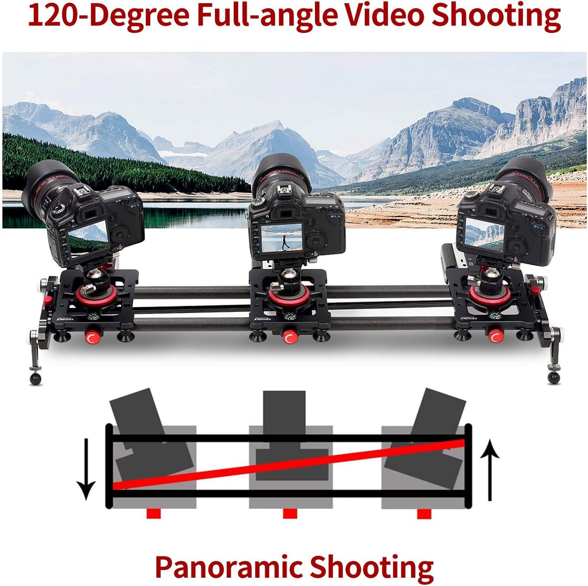 Motorized Carbon Fiber Camera Slider Y45554