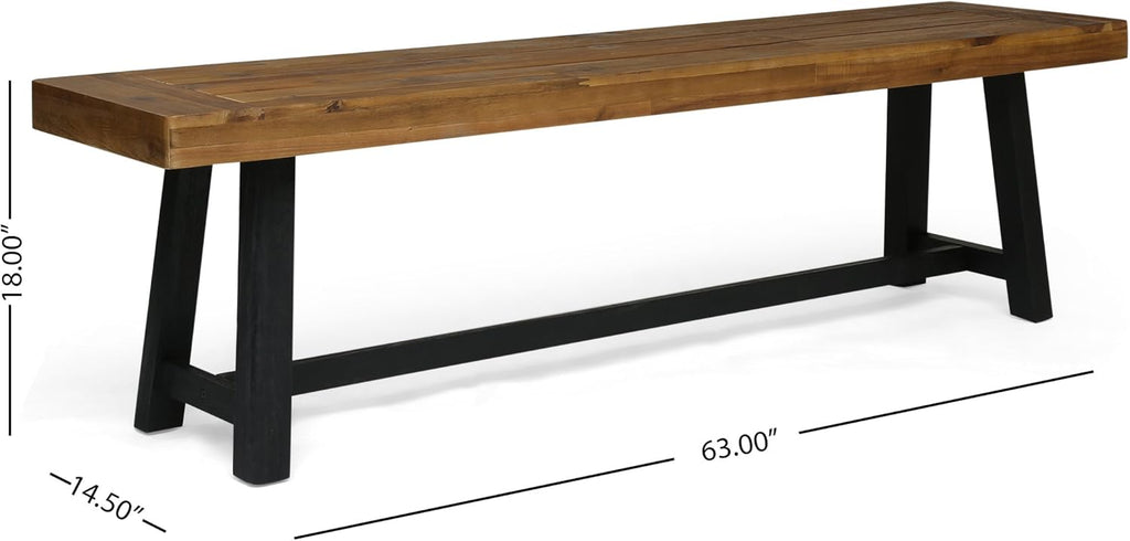 Acacia Wood Outdoor Bench N93685