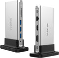 USB C Docking Station with 100W PD, 4K HDMI, Gigabit Ethernet, Card Reader, Silver Z6725