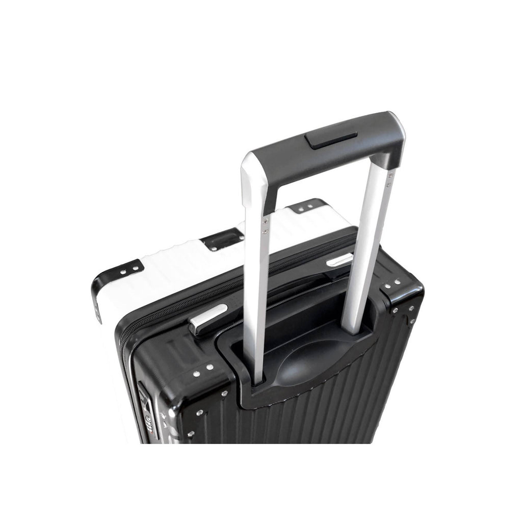 White Carry on Suitcase J48757