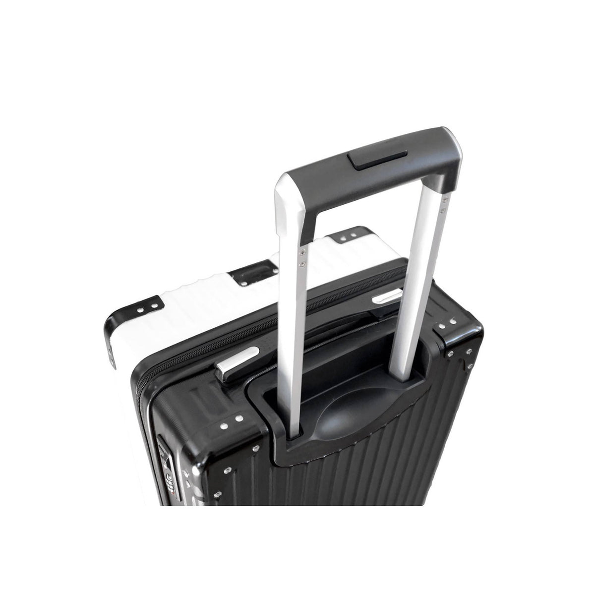 White Carry on Suitcase J48757