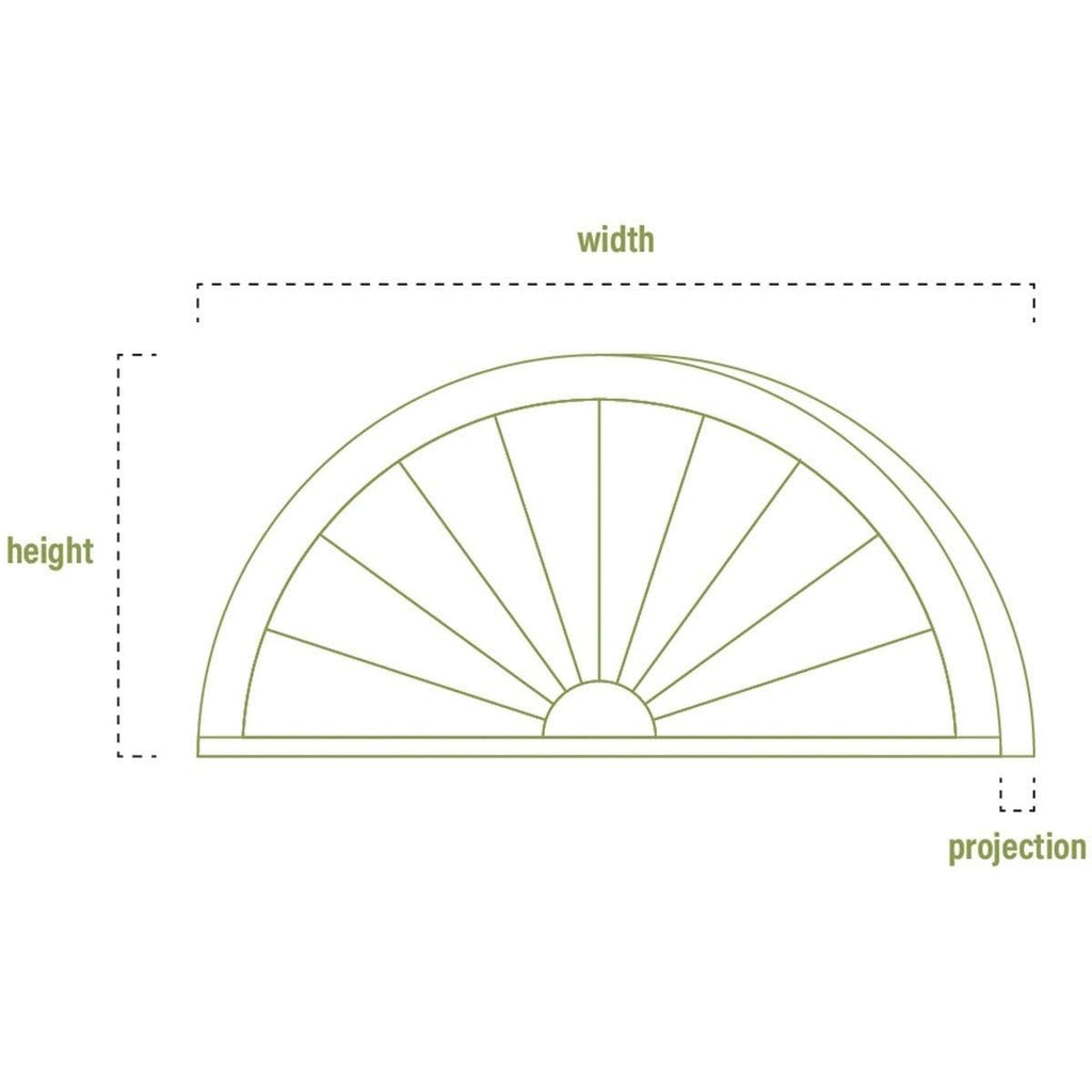 Smooth PVC Peaked Cap Pediment U88384