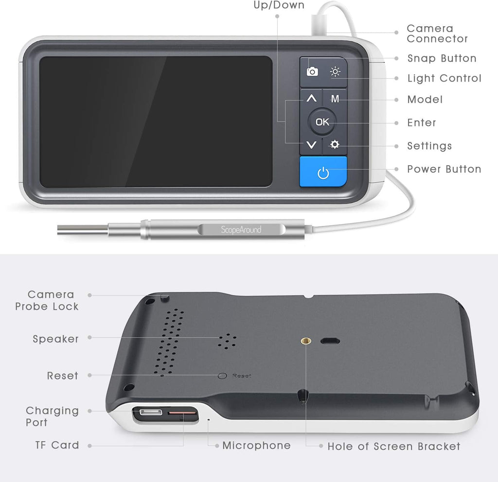 Ear Wax Removal Camera with 4.5 IPS Screen D529449