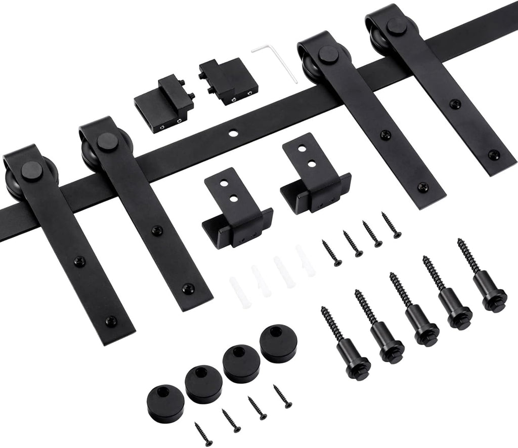 6 FT Mini Sliding Double Barn Door Hardware Track Kit M88095