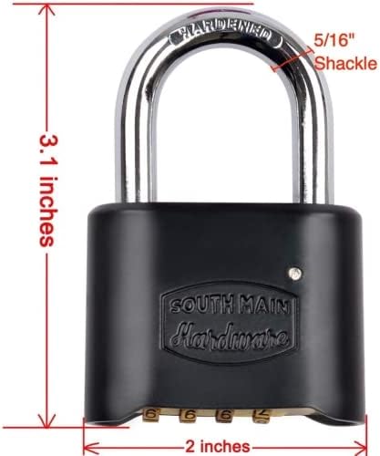 Black Die-Cast Padlock L8481