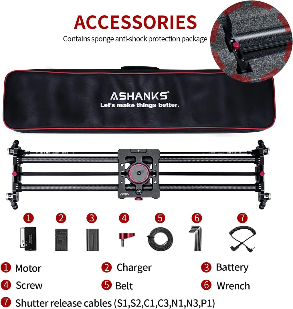 Motorized Carbon Fiber Camera Slider Y45554