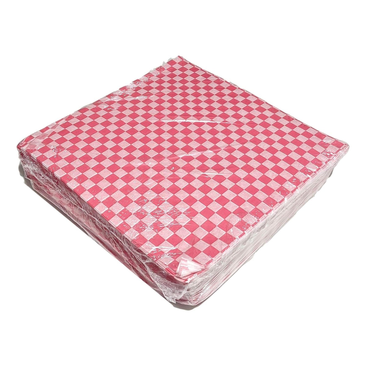 12 x 12 Black Checkers Grease-Resistant Food-Safe Deli Sandwich Wrap Paper Sheets/Basket Liners, Case of 5000 O295838