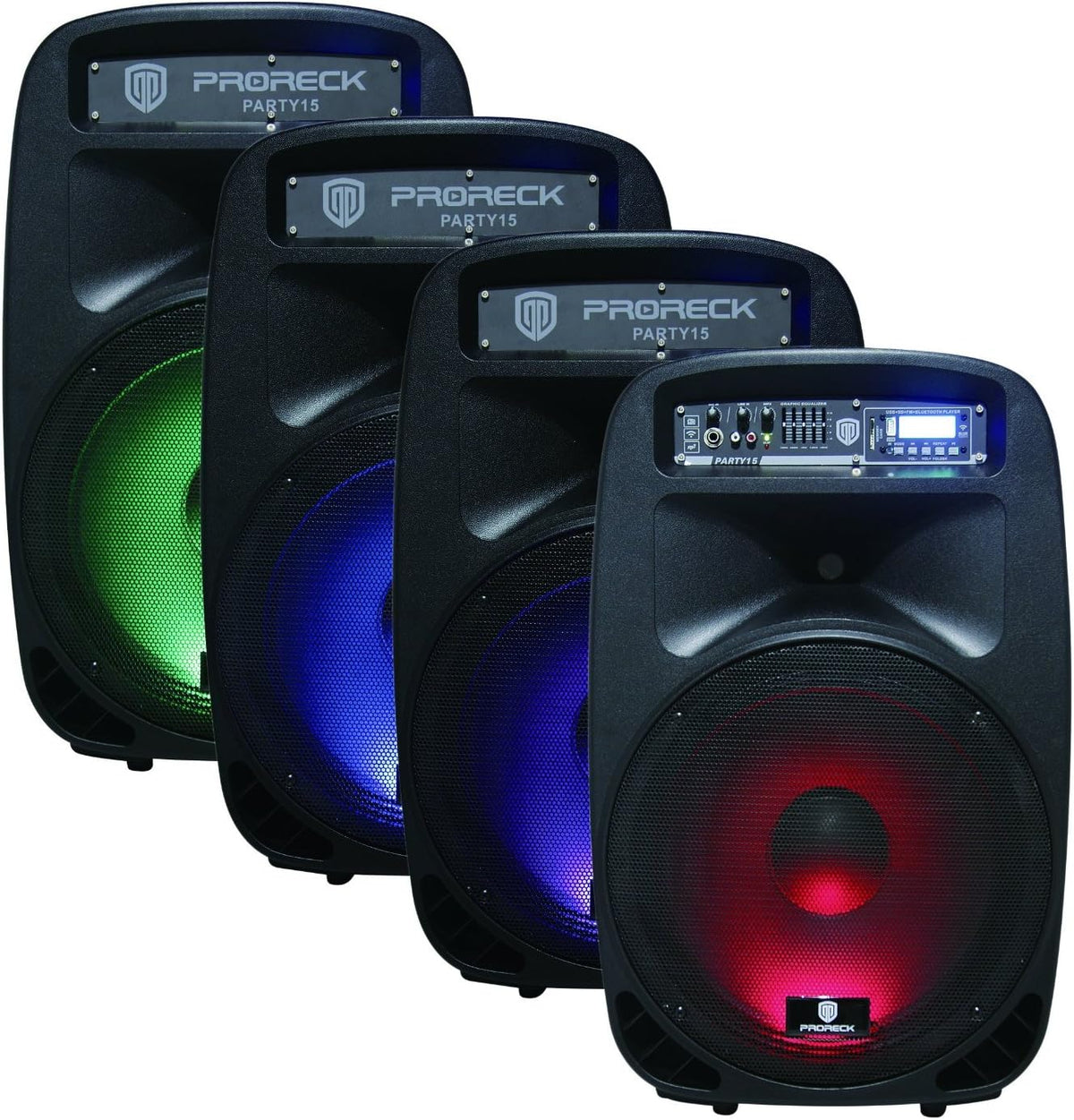 Portable 15-Inch 2000 Watt 2-Way Powered PA Speaker System N15318