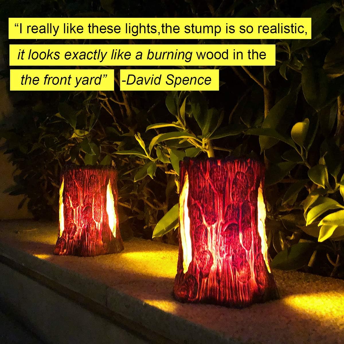 Solar Powered Flickering Flame Lantern Lights 2 Pack T71701