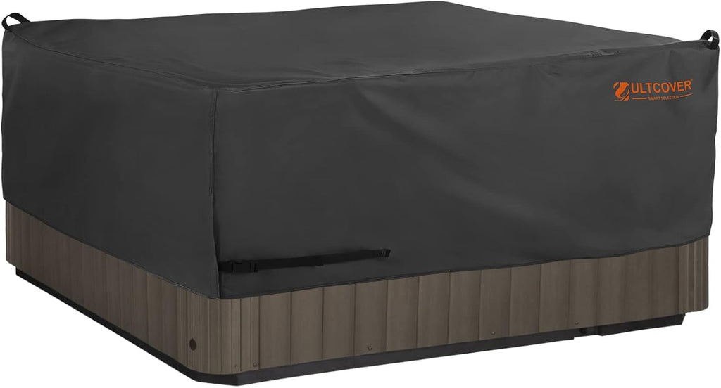 Black 76 inch Square Outdoor Hot Tub Cover I913129