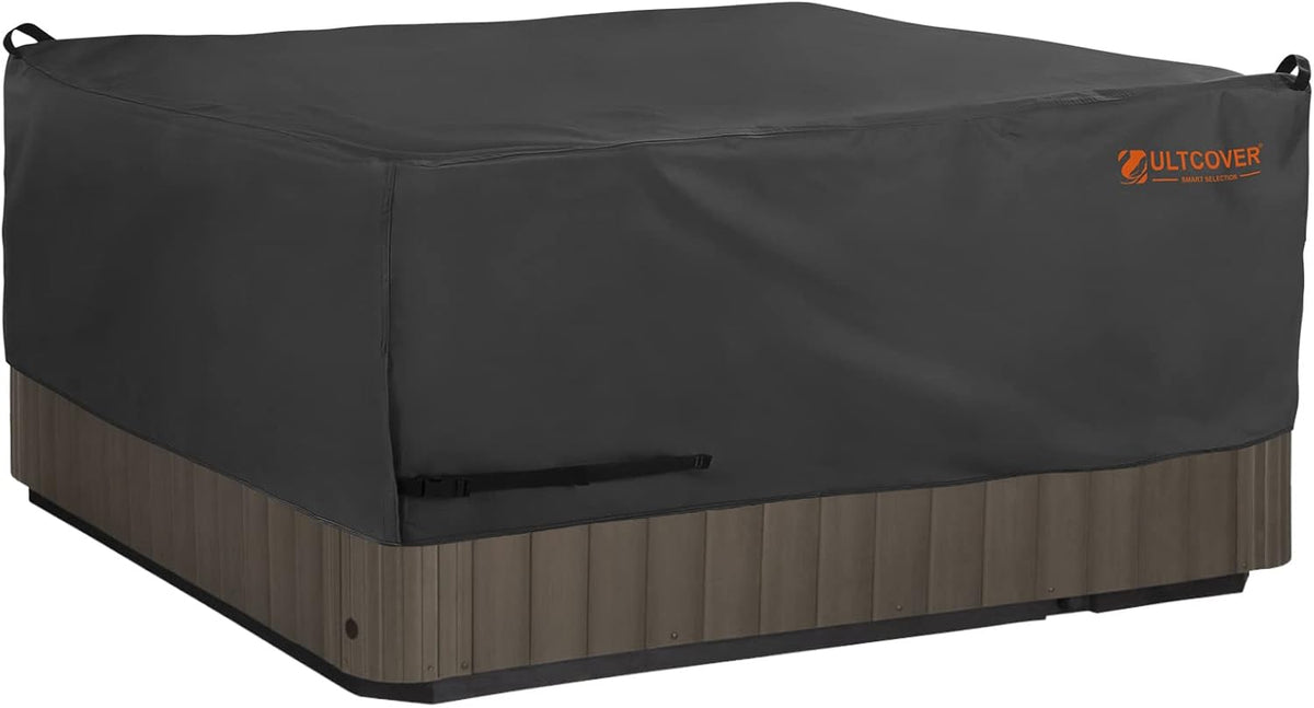 Black 76 inch Square Outdoor Hot Tub Cover I913129
