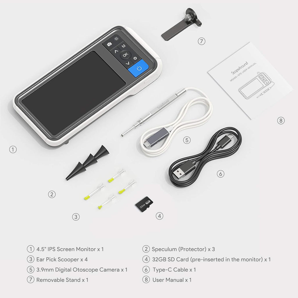 Ear Wax Removal Camera with 4.5 IPS Screen D529449