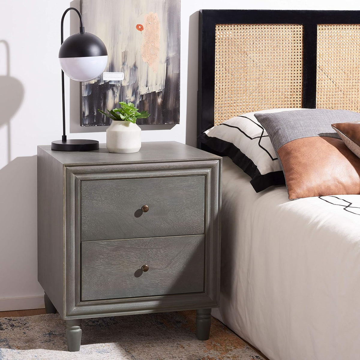 Steel Teal Accent Table M227444