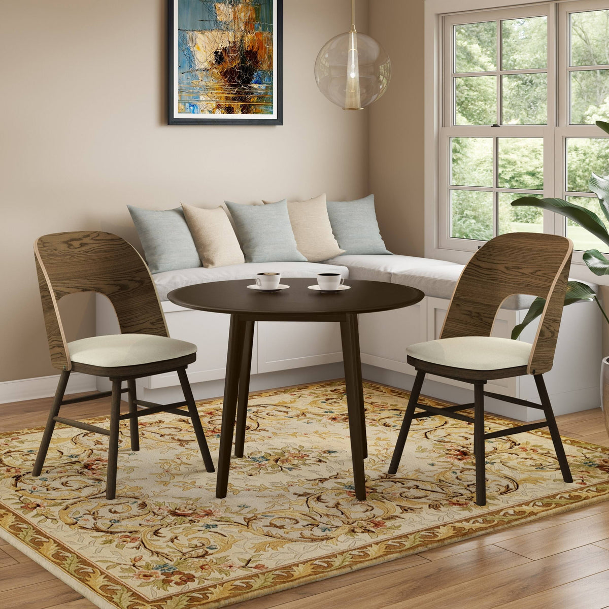 Kiwi Green Armless Side Chair Set of 2 V380