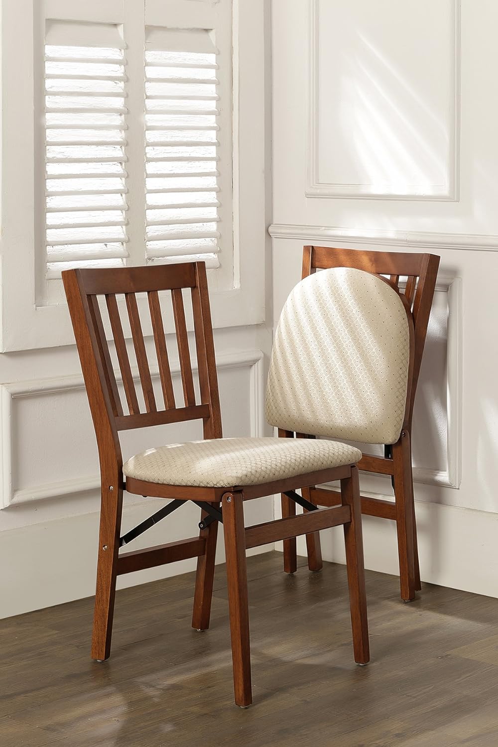 Folding Card Table Cherry Finish N363839
