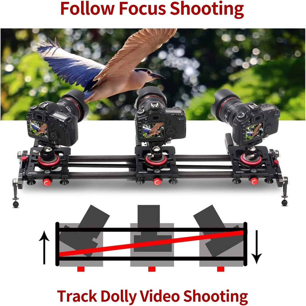 Motorized Carbon Fiber Camera Slider Y45554