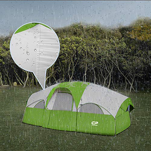 8 Person Weather Resistant Camping Tent with Carry Bag G826