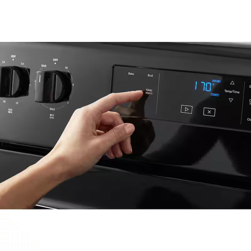 4-Burner Electric Range in Black with Storage Drawer N84274