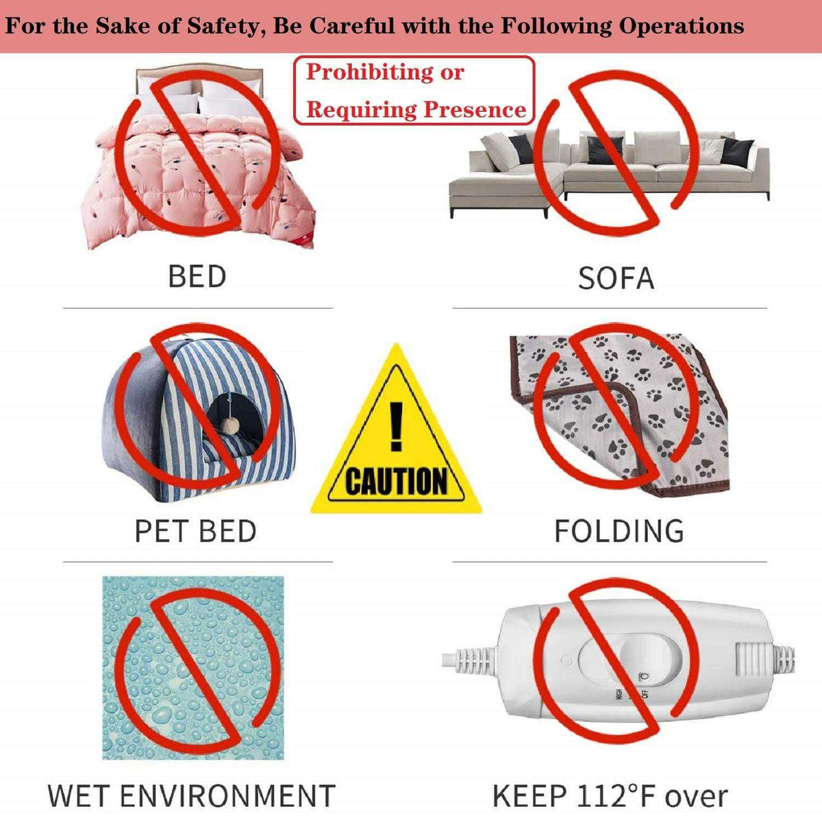 Electric Heating Pad for Dog Bed J62280