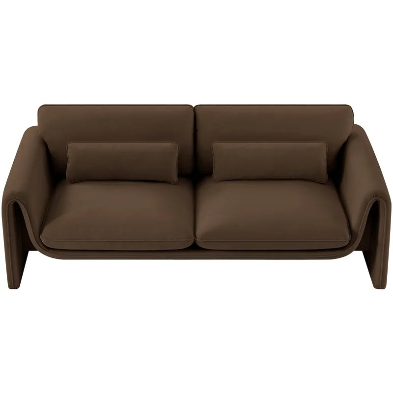 Brown Velvet Sofa X13027
