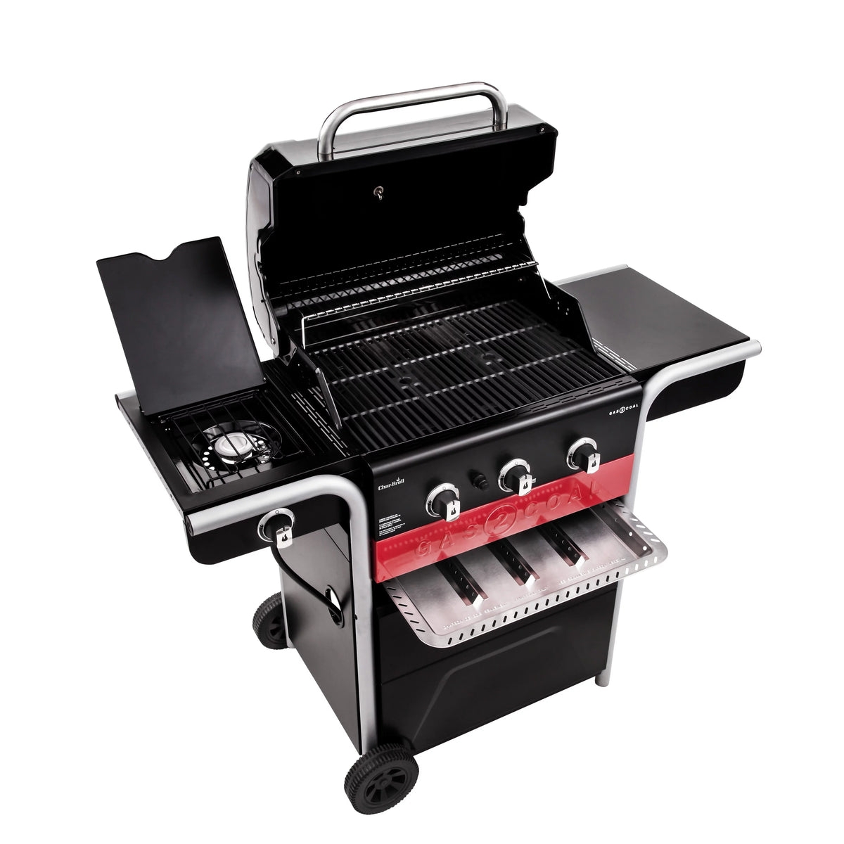 3-Burner Gas & Charcoal Combination Grill S383