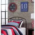 Black Metal Headboard with Arched Spindle Design O1182
