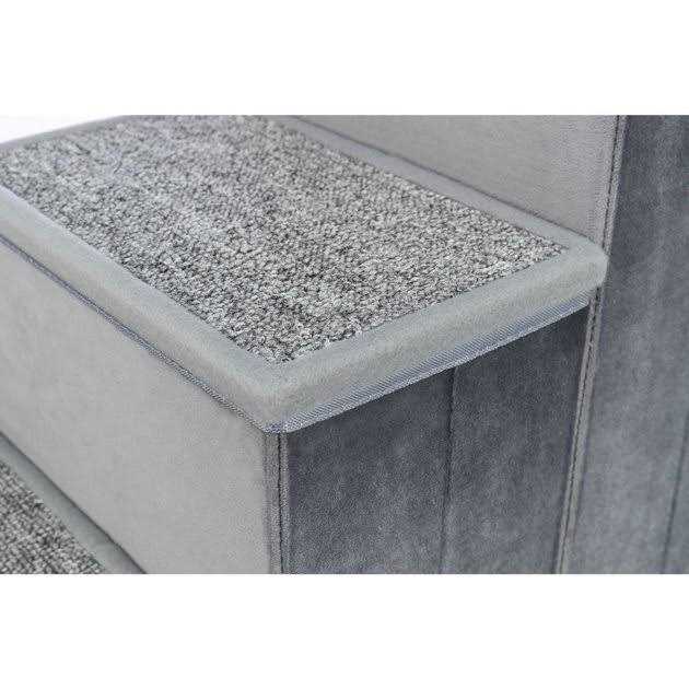 Foldable 3-Step Pet Stairs with Storage H55275
