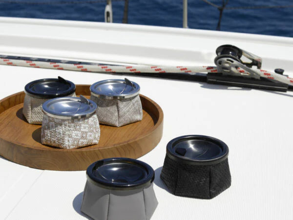 Ashtray Rattan White V758