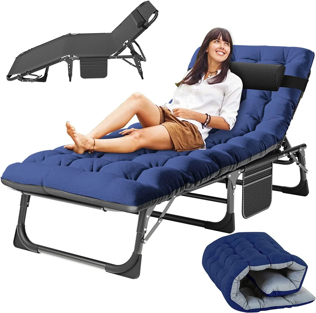 Folding Chaise Lounge Chair 5-Position Heavy Duty U9436
