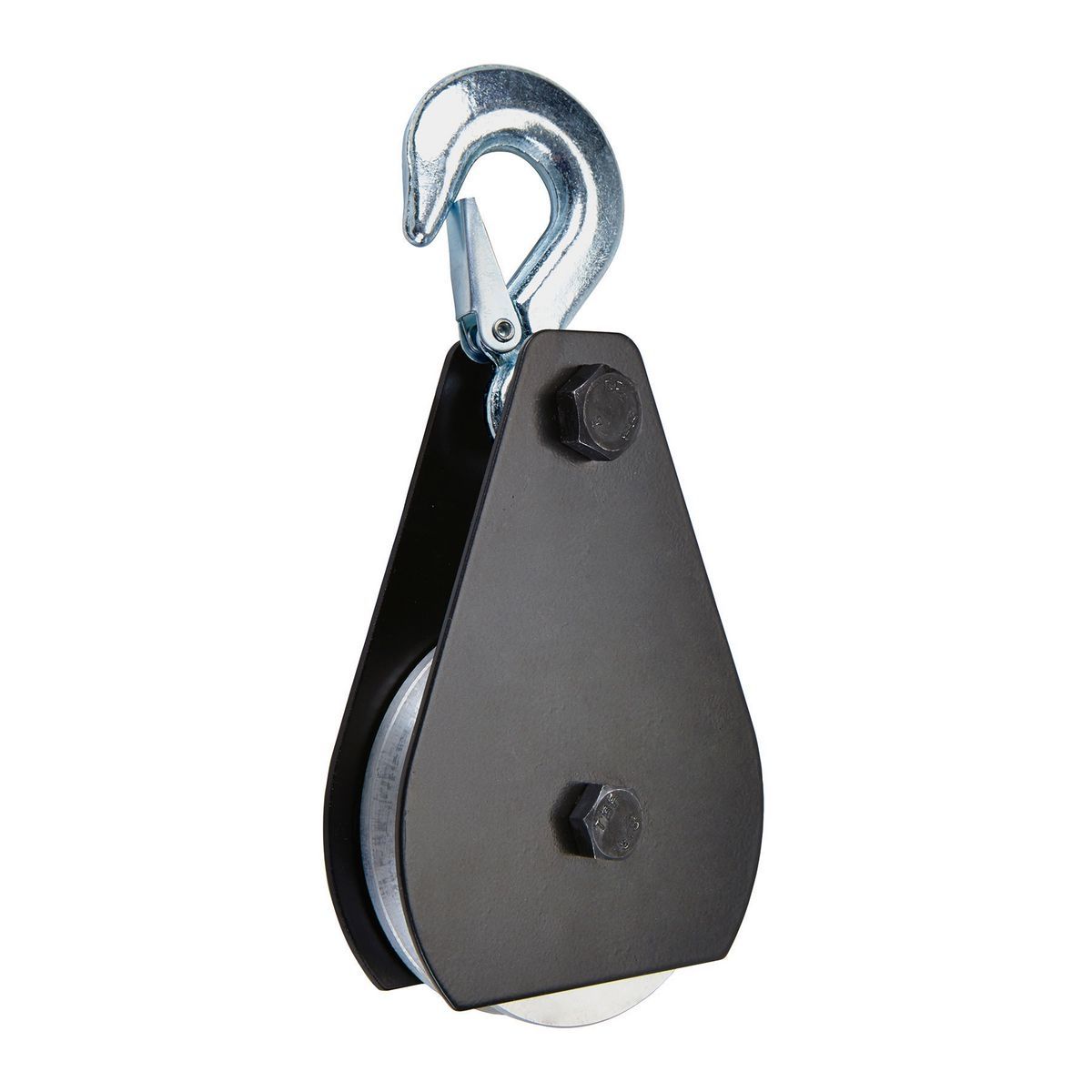 4 in. 1.5 Ton Aluminum Sheave Block with Hook J442618