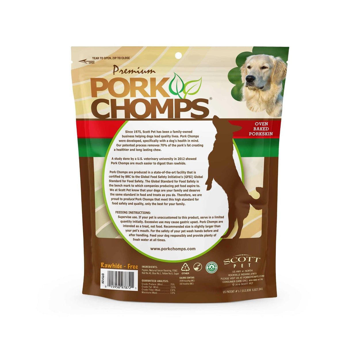 Pork Chomps Bacon Knotz S770