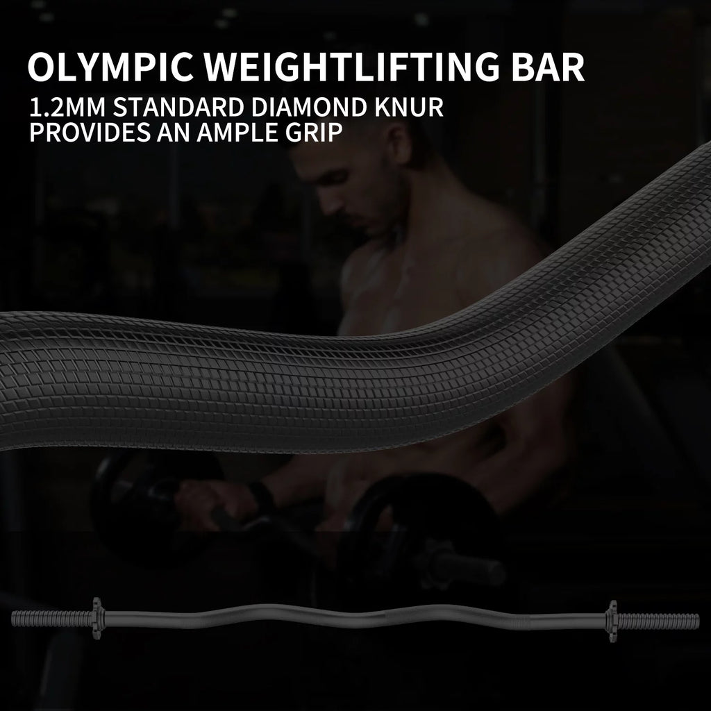 47'' Olympic Curl Bar with Collars Z328