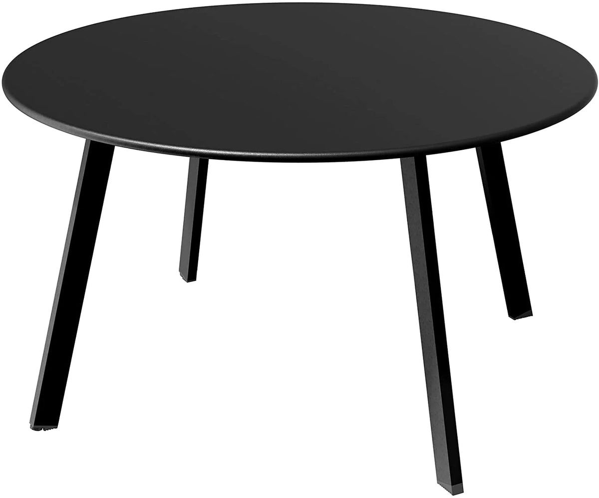 Black Round Metal End Table J272594