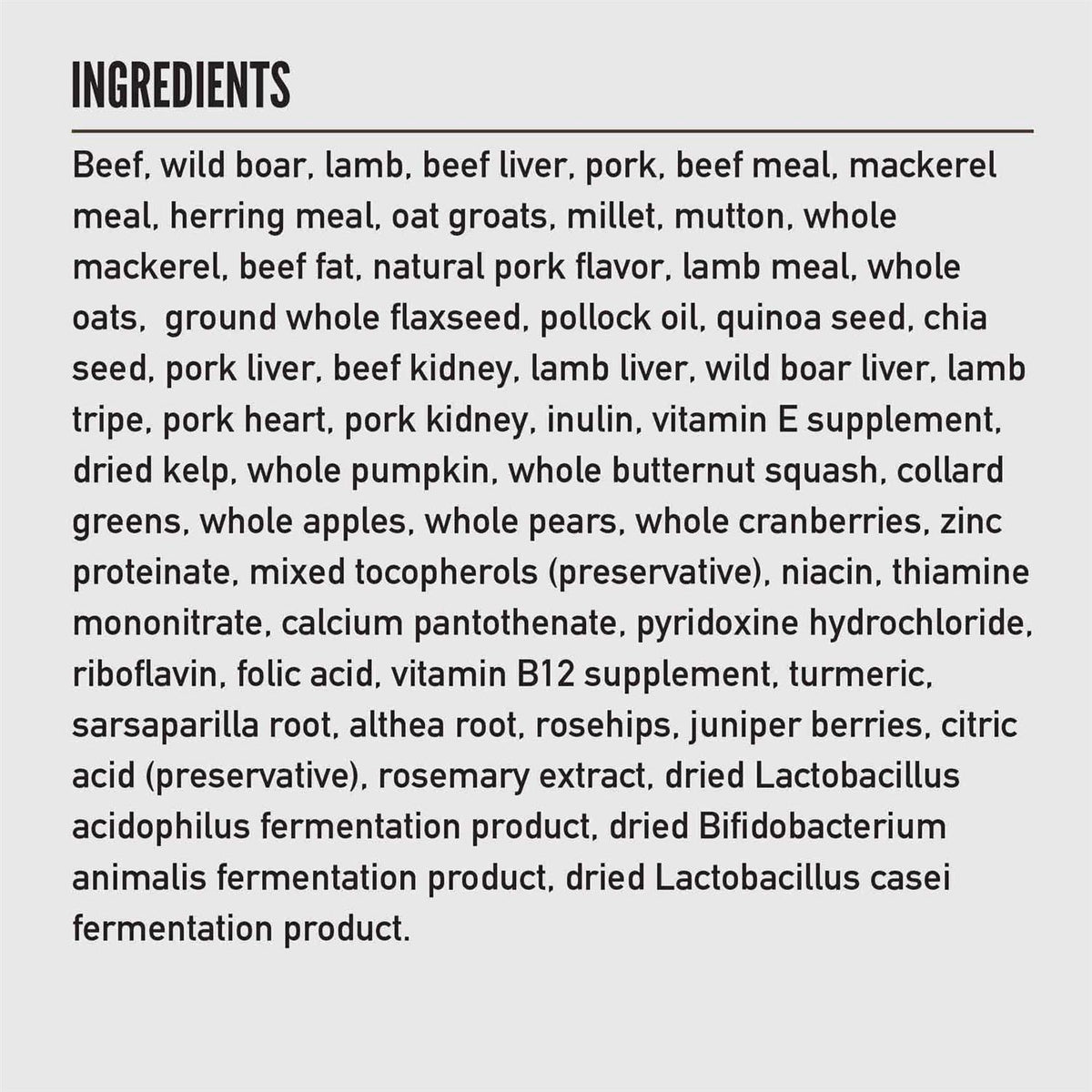 Dry Dog Food W6297