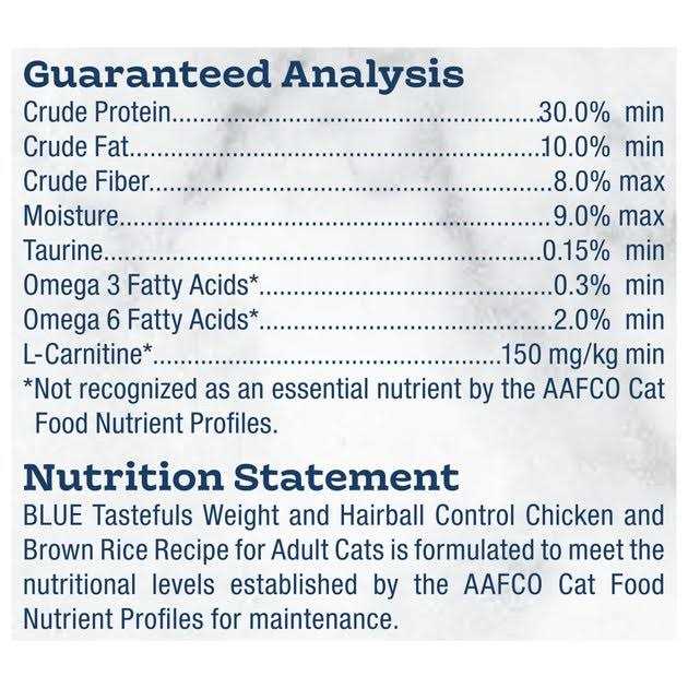 Blue Indoor Hairball & Weight Control Adult Cat Dry Food Q912