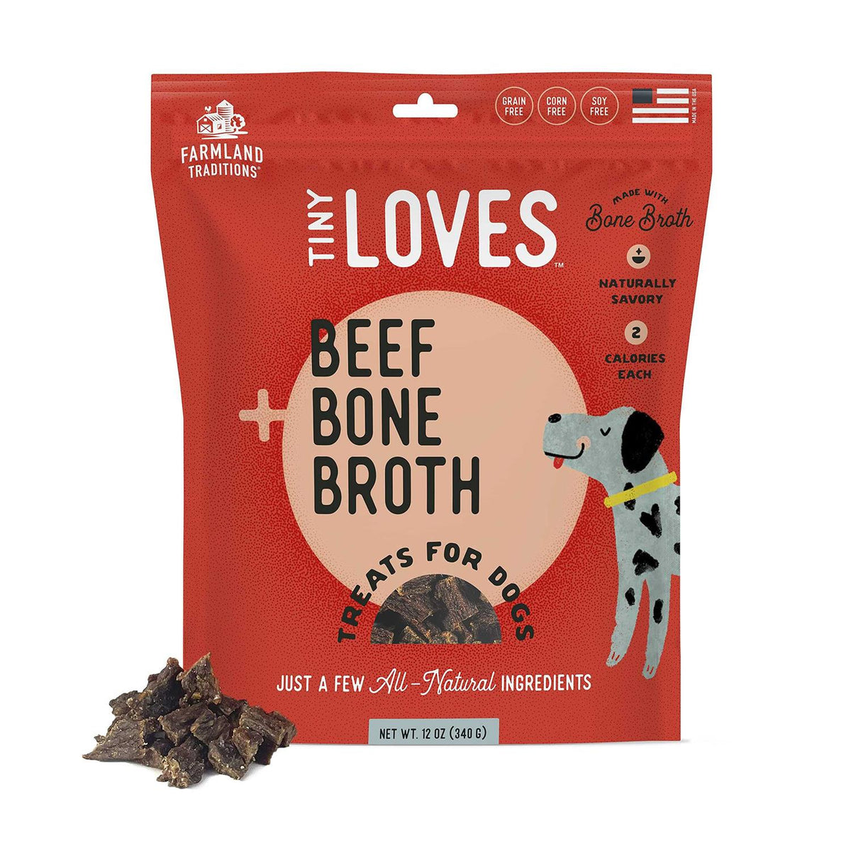 Beef with Bone Broth Flavored Jerky Dog Treats M783