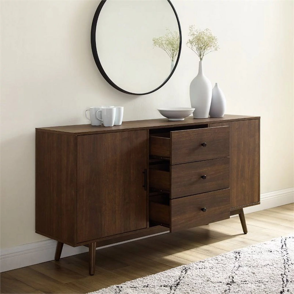 Wooden Mid-Century Modern Sideboard in Brown I92122