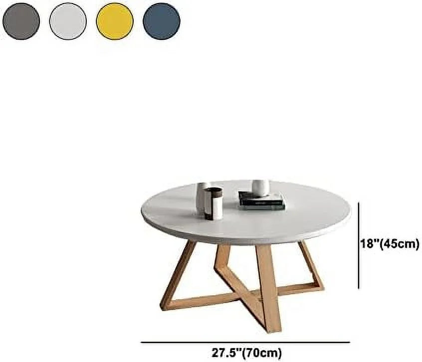 Solid Wood Round Pedestal Side End Table M373