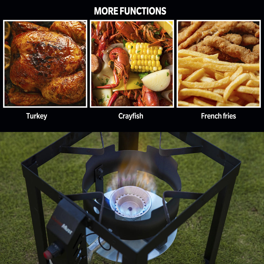 30 QT Turkey Fryer with Basket and Burner Set R79904