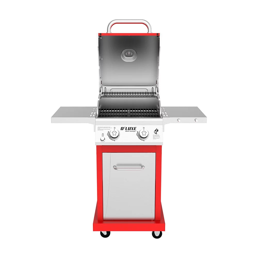 2-Burner Propane Gas Grill with 2 Foldable Shelves V703