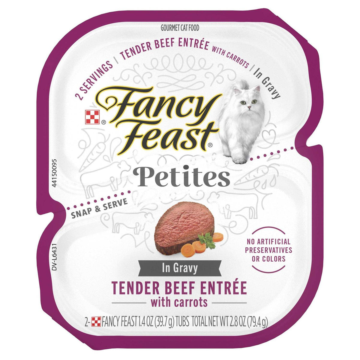 Wet Cat Food Tender Beef with Carrots Y4784