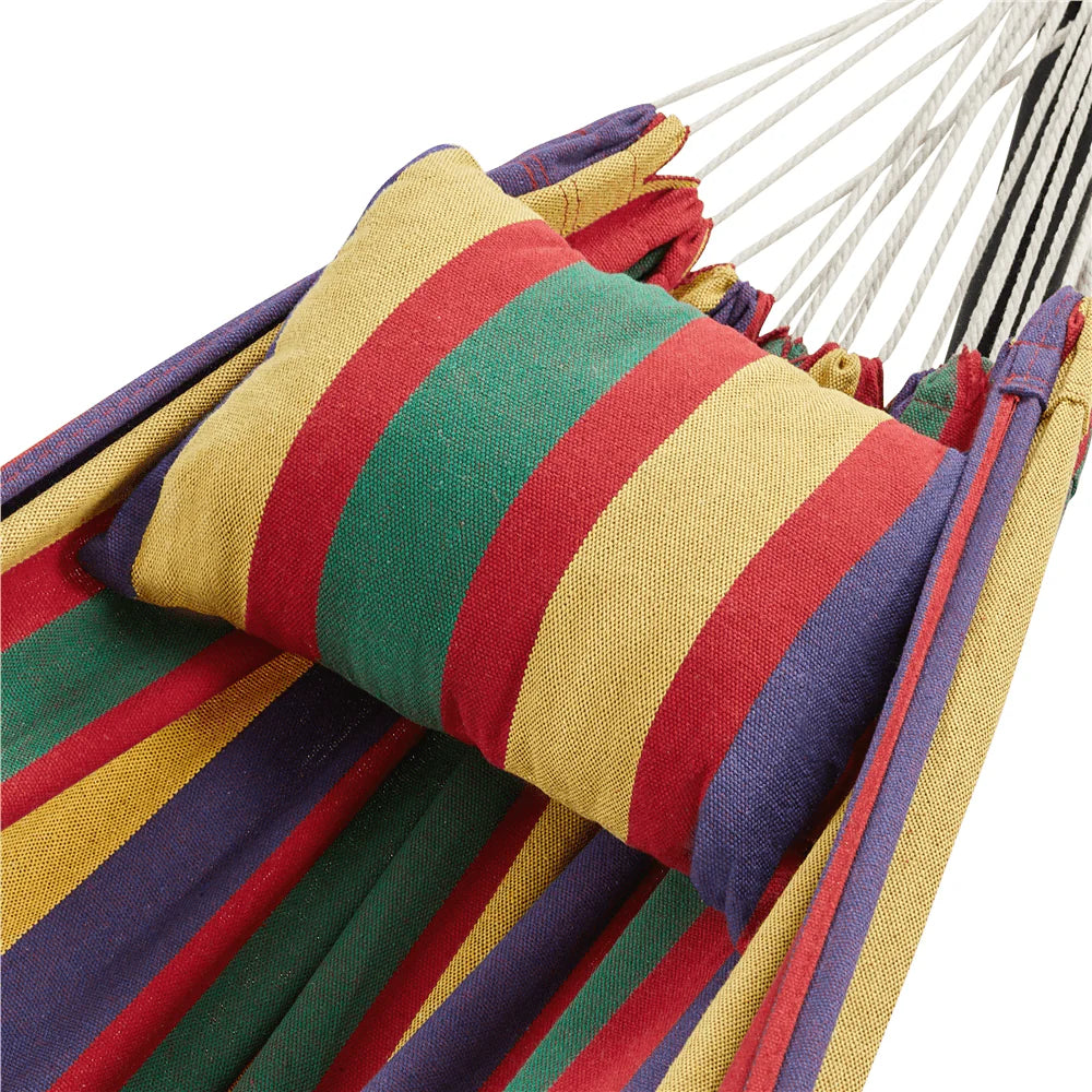 2-people Outdoor Hammock with Wheeled Stand Z75623