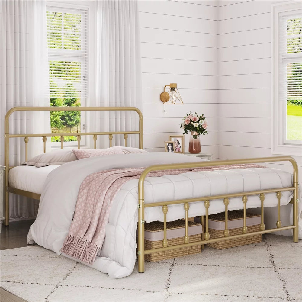 Queen Bed with High Headboard Q983