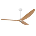 84 Ceiling Fan with Caramel Bamboo Blades and White Finish H30928