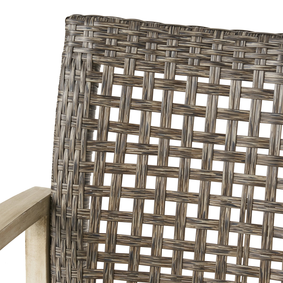 Black 5 Piece Wicker Outdoor Club Chairs & Fire Pit Set L4145