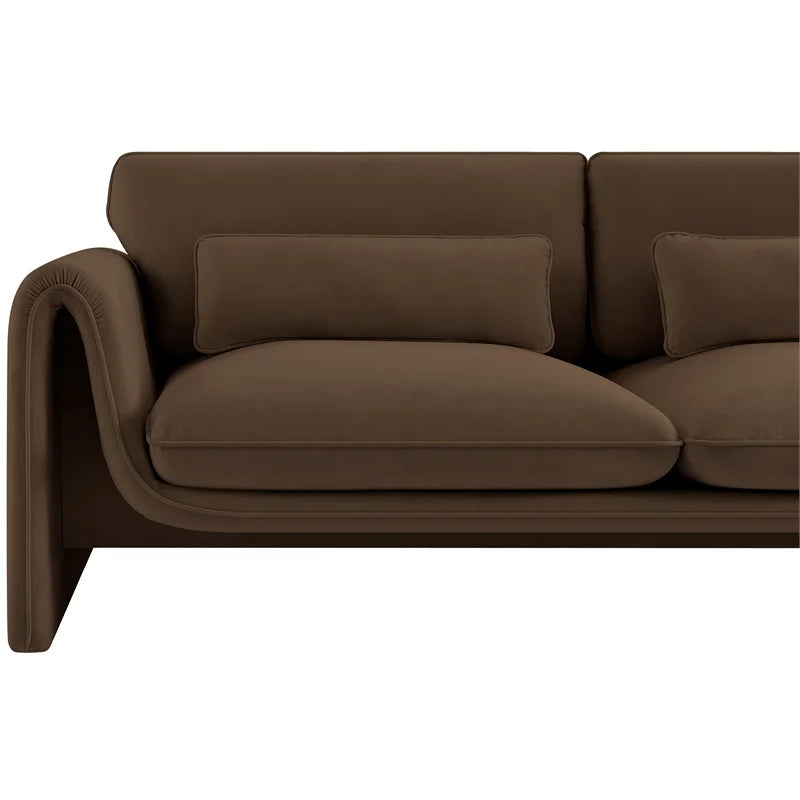Brown Velvet Sofa X13027